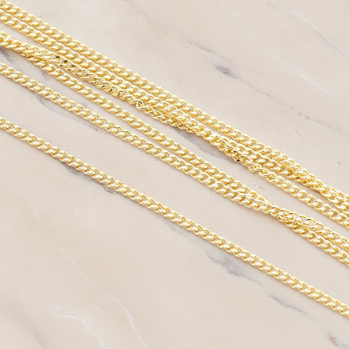 Small Flattened Twisted Chain, 1 Meter (CH.004)