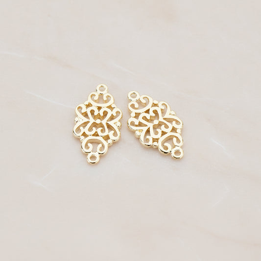 Gothic Celtic Design Connector, 2 Pc (CN.031)