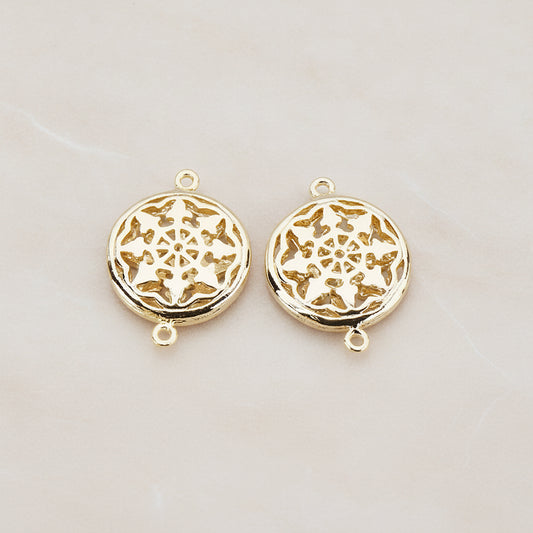 Gothic Celtic Round Connector, 2 Pc (CN.033)