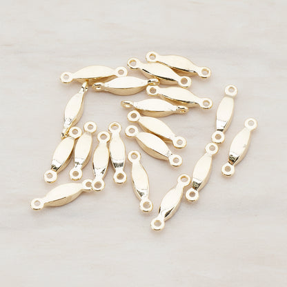 Tiny Bar Connector, 10 Pc - Glossy Gold (CN.051)