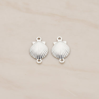 Scallop Seashell Connector, 2Pc (CN.131)