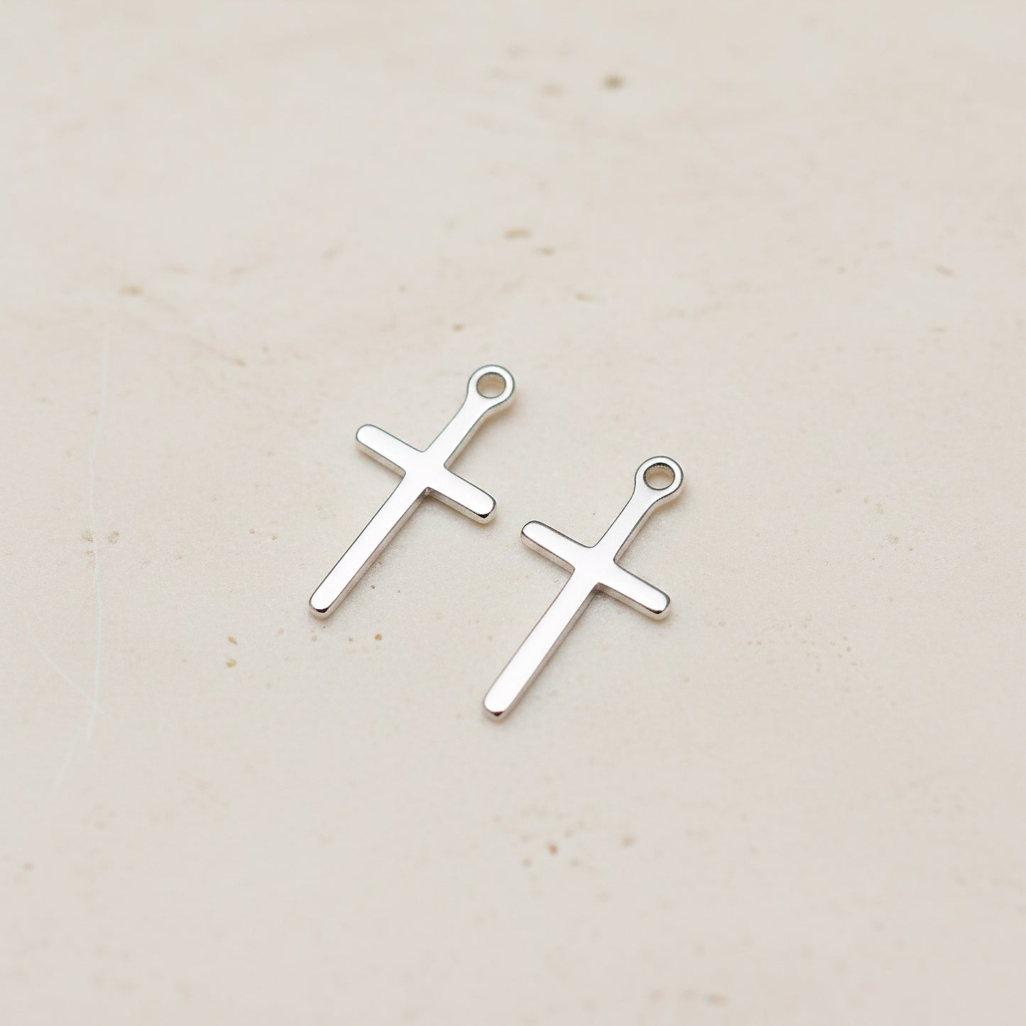 Cross Surgical Steel Pendant, 2 Pc (SG.055)