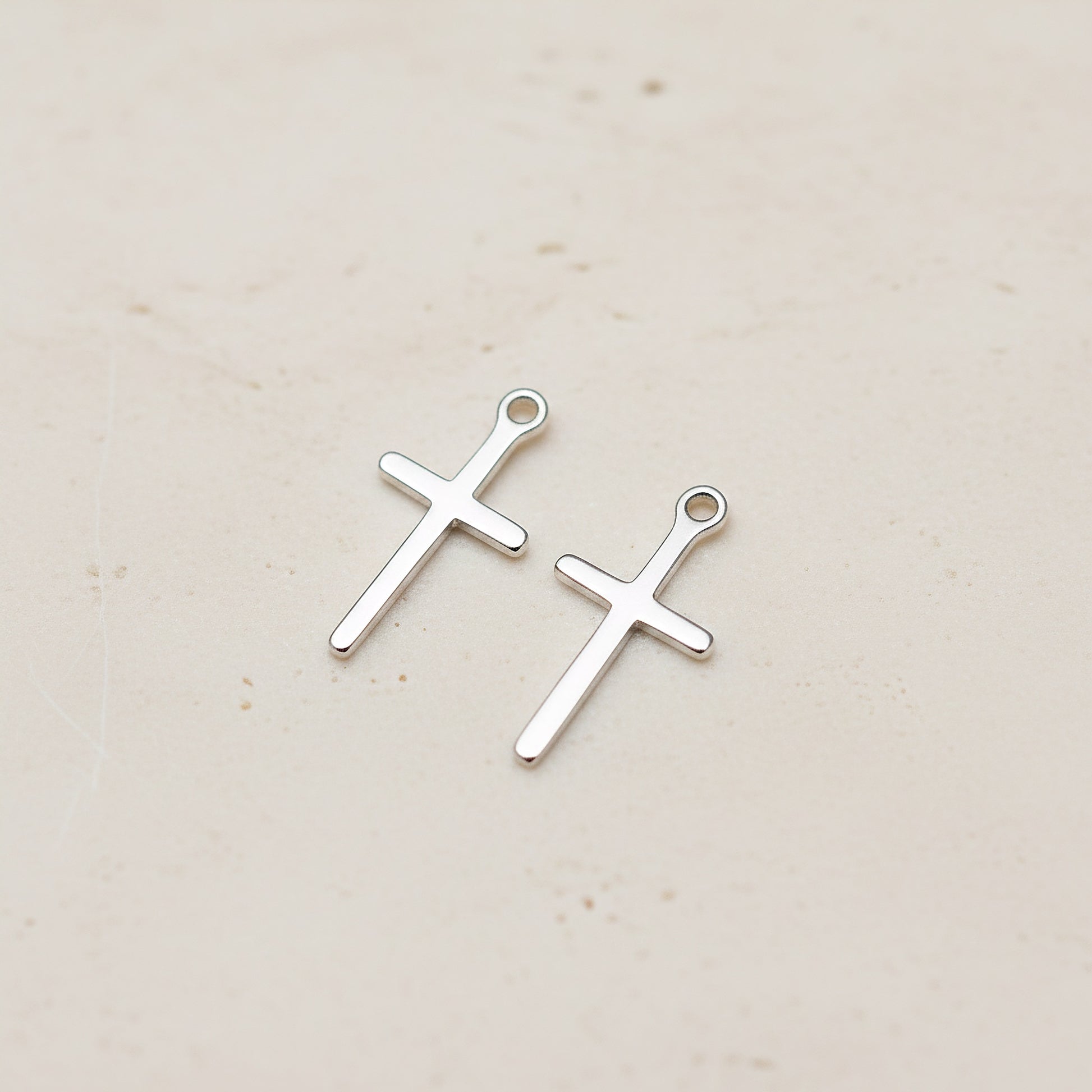 Cross Surgical Steel Pendant, 2 Pc (SG.055)