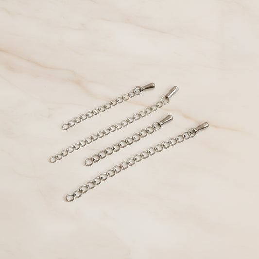 Tail Extender Chain Surgical Steel Connector, 10 Pc (SG.146)