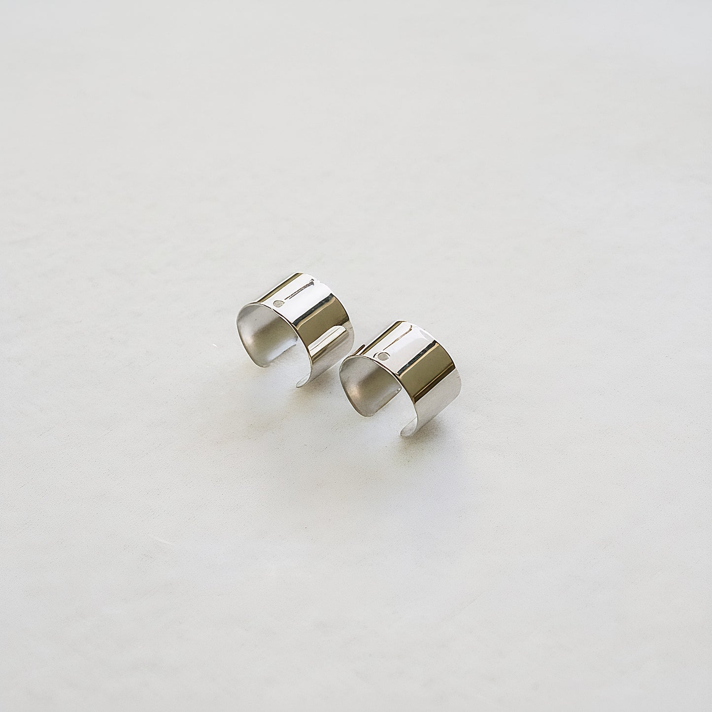Surgical Steel Open Band Ear Cuff with Hole, 2 Pc (BA.288)