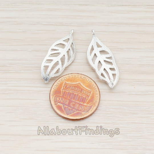 PD.353 // Curved Leaf Connector Pendant, 2 Pc